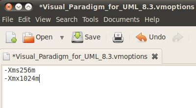 edit vpoptions in bin