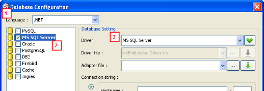 select lang server driver
