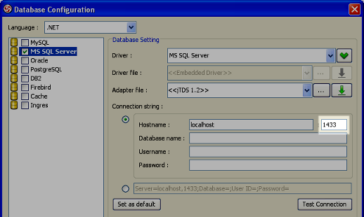 db config port