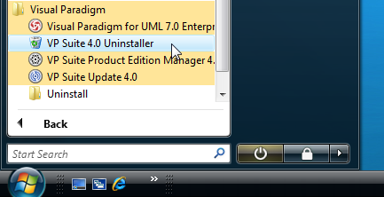 uninstall vpsuite