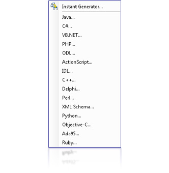 Instant code generation