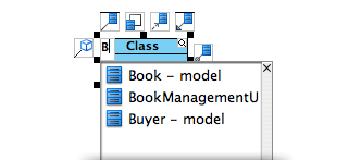 Model element name completion
