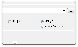 UML2 model import and export