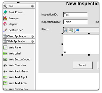 Design web application user interface