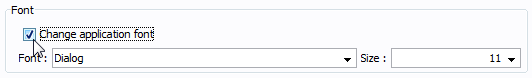 check change font