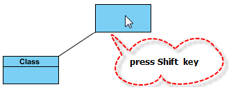 press shift