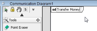 Set "Transfer Money" to diagram name