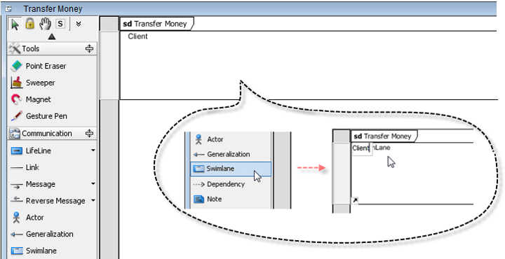 Create "Client" Swimlane