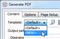 new report template