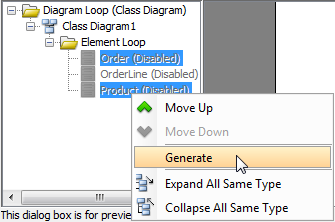 generate classes