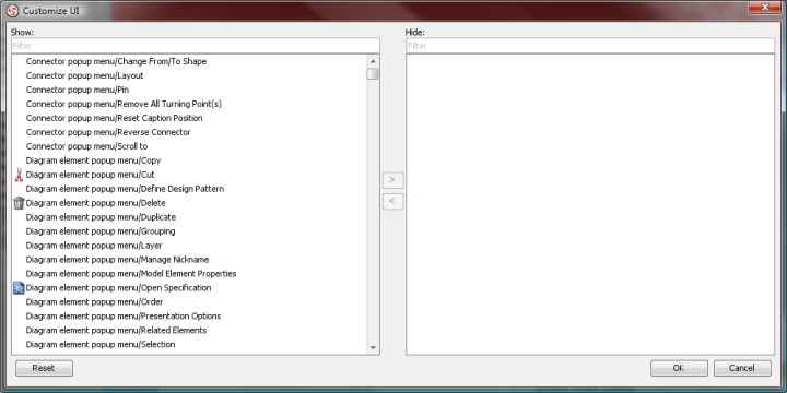 customize UI dialog