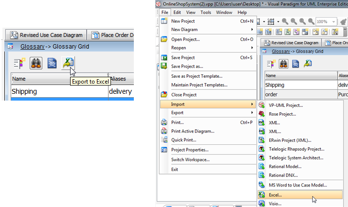 export to excel