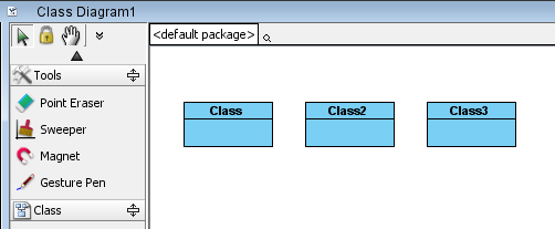 create classes in diagram
