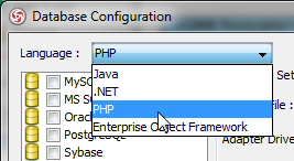 select language