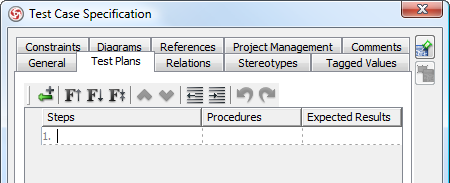 test plans tab