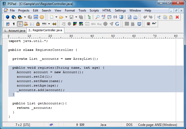 study code