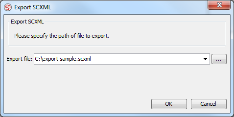 export dialog