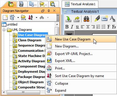 create usecase diagram