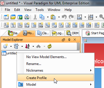 create profile