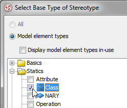 select base class