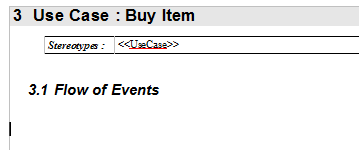 buy item no flow of events