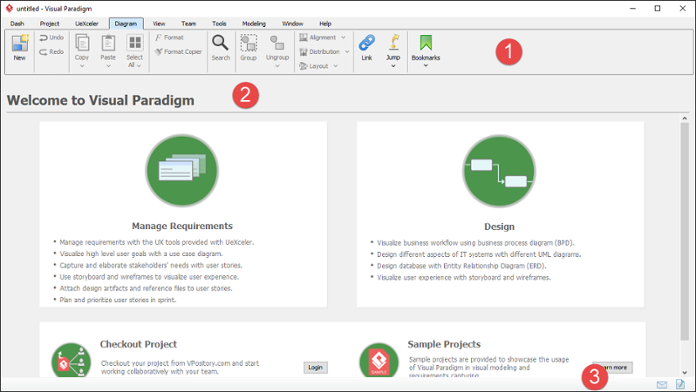 visual paradigm user interface design