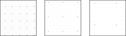 Different grid sizes - 5x5, 10x10 (default setting), 15x15