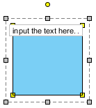 Input the text in text shape