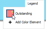 To lock a color element