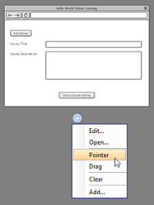Add a pointer to wireframe