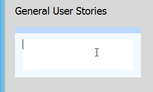 To enter user story