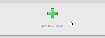 Clicking on Add New Sprint