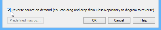 The option Reverse source on demand that appear in reverse dialog box