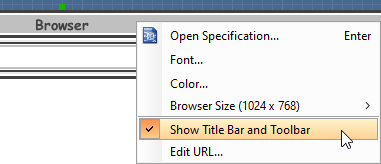 Hide Show Title Bar and Toolbar