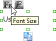 Adjusting font color of label