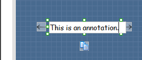 Entering annotation text