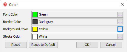 Editing color properties
