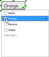 Selecting an item in spinner