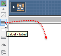 Create a Label with drag-and-drop