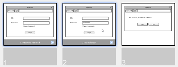  Select the wireframes to reorder