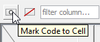Click Mark Code to Cell button