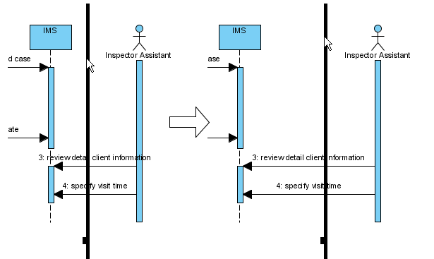 visual paradigm sequence diagram remove numbers