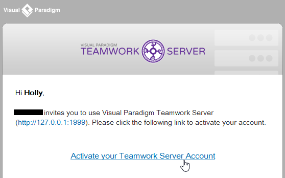 To activate Teamwork Server account