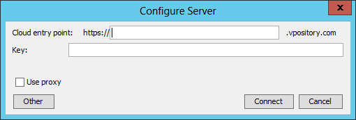 To configure connection to VP Online