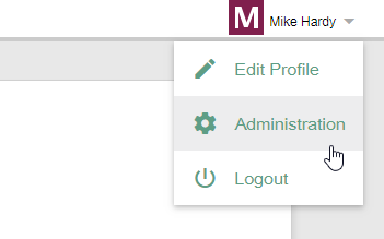 Open Administration page